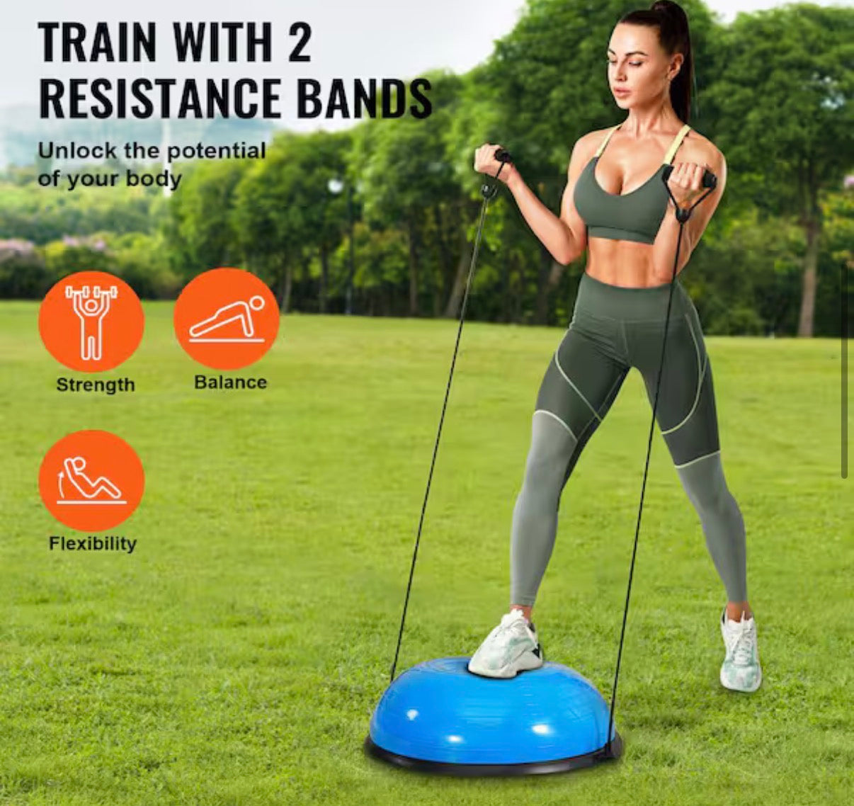 Half Exercise Ball Trainer