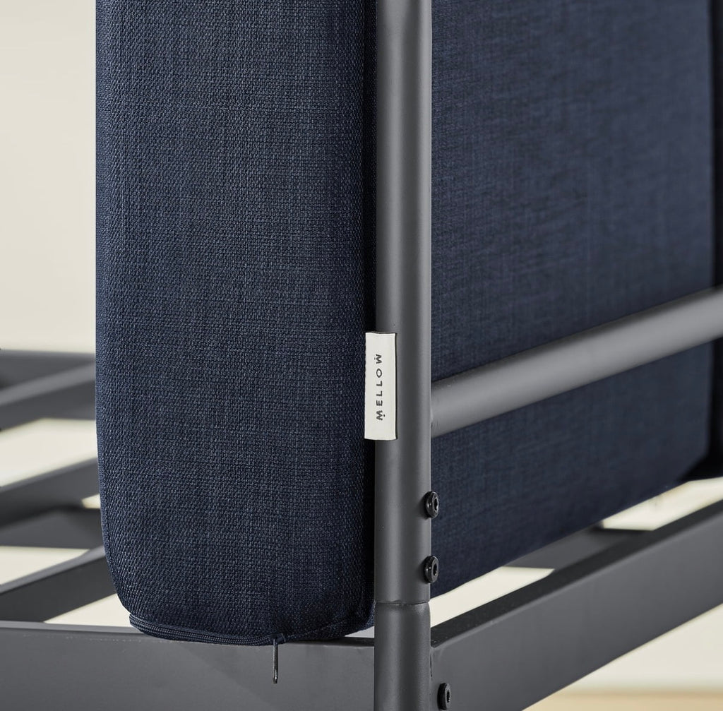 Mellow Maggie King Size Bed frame  with Upholstered Cushion Headboard