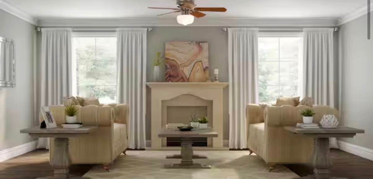42 in. Indoor Brushed Nickel Ceiling Fan with Light Kit