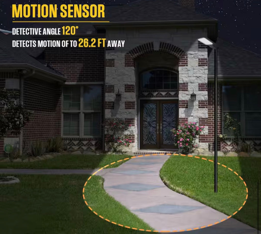 4000 Lumen Solar Dusk to Dawn LED Flood Light