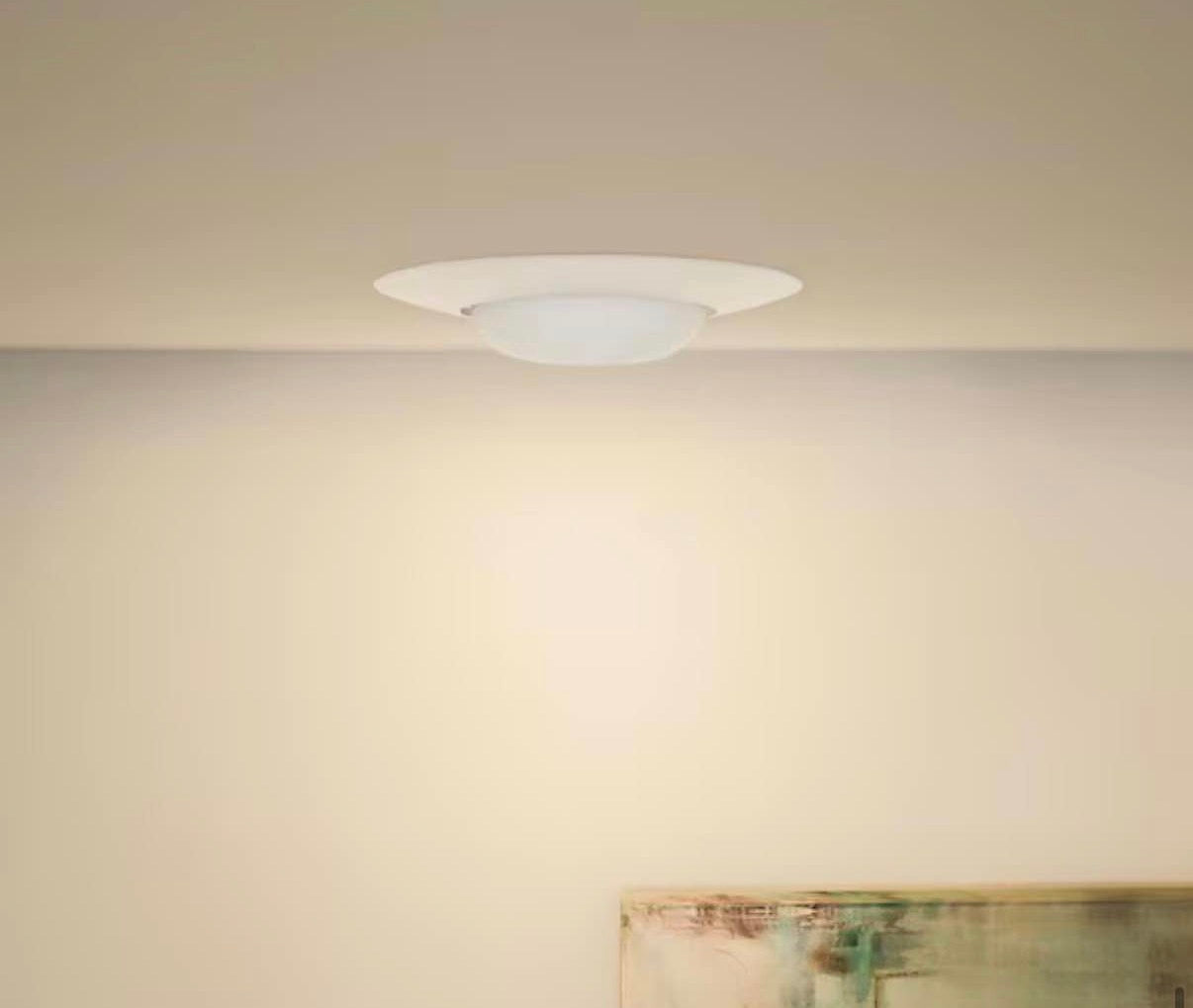 6 in. White Recessed Ceiling Light Trim with Adjustable Eyeball