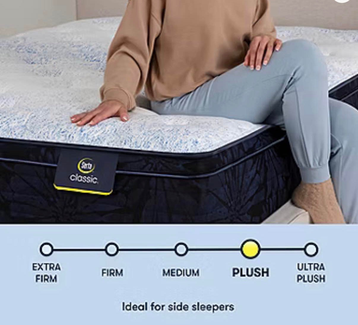Serta Classic Andria 12.5" Plush Euro Top Queen Mattress