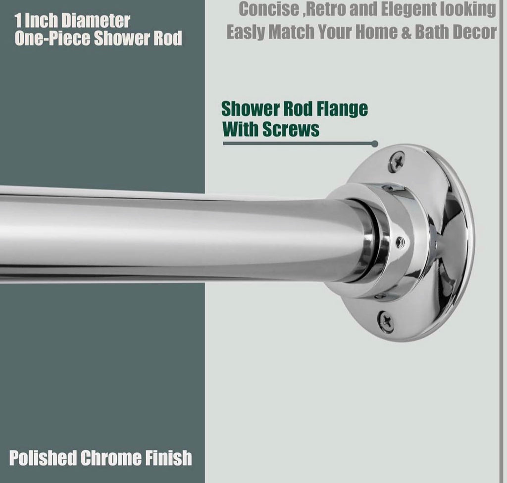60" Heavy Duty Straight Shower Rod