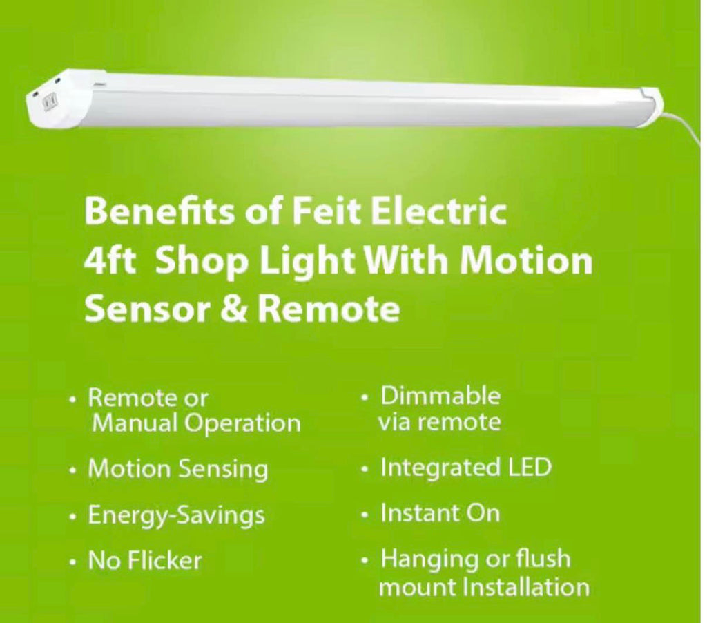Motion Sense Shop Light with Remote