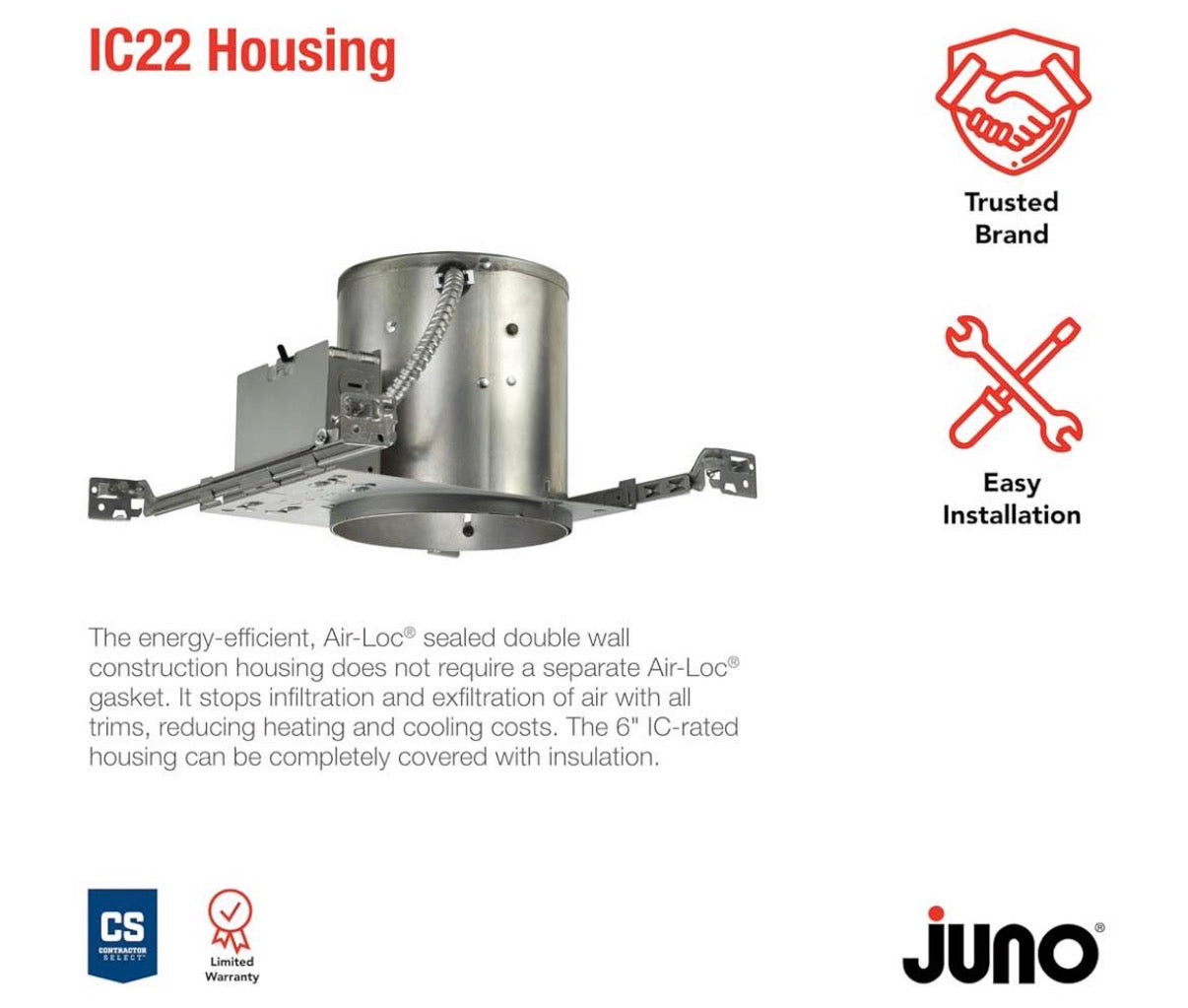 Juno Lighting IC22W Contractor Select 6-Inch