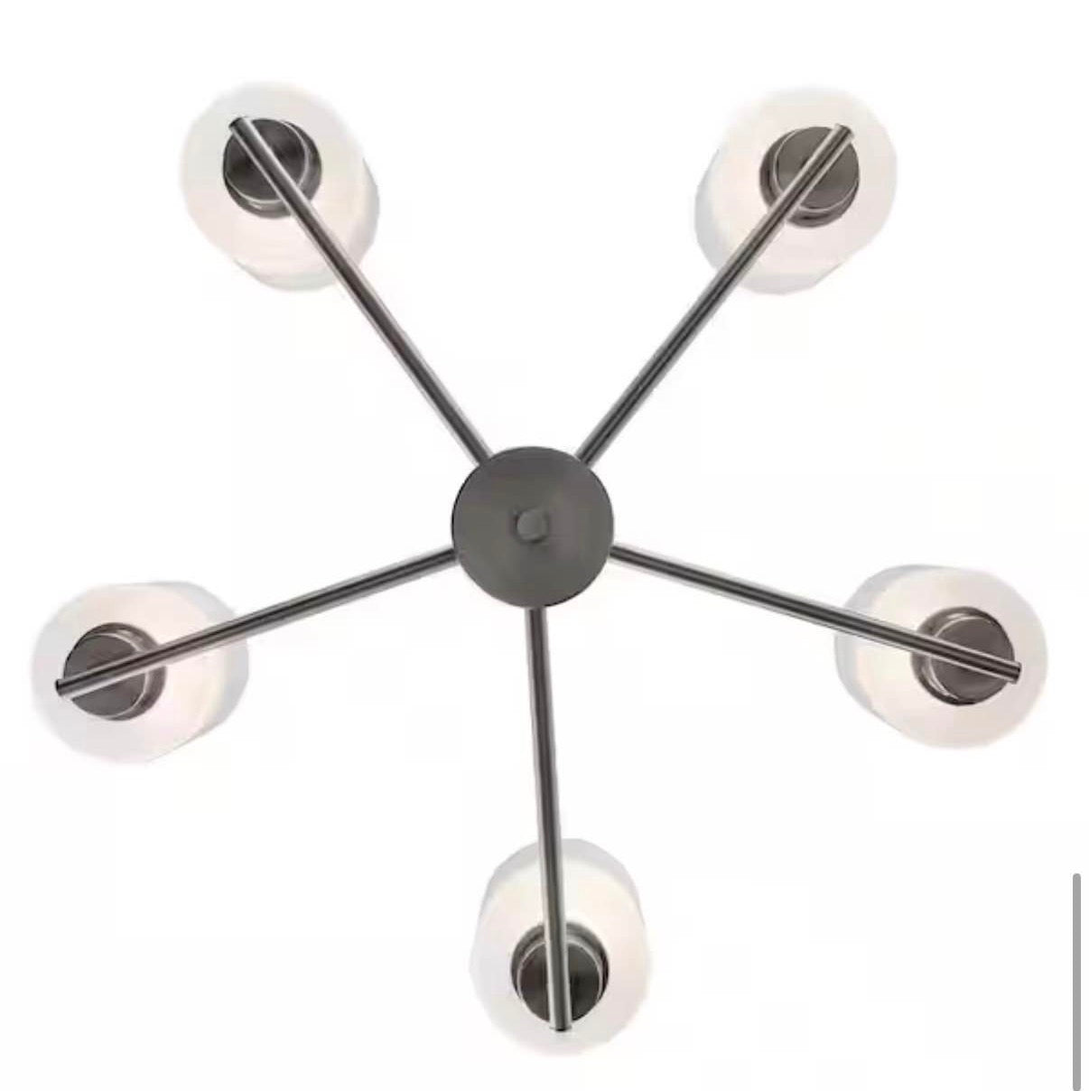 5-Light Brushed Nickel Chandelier