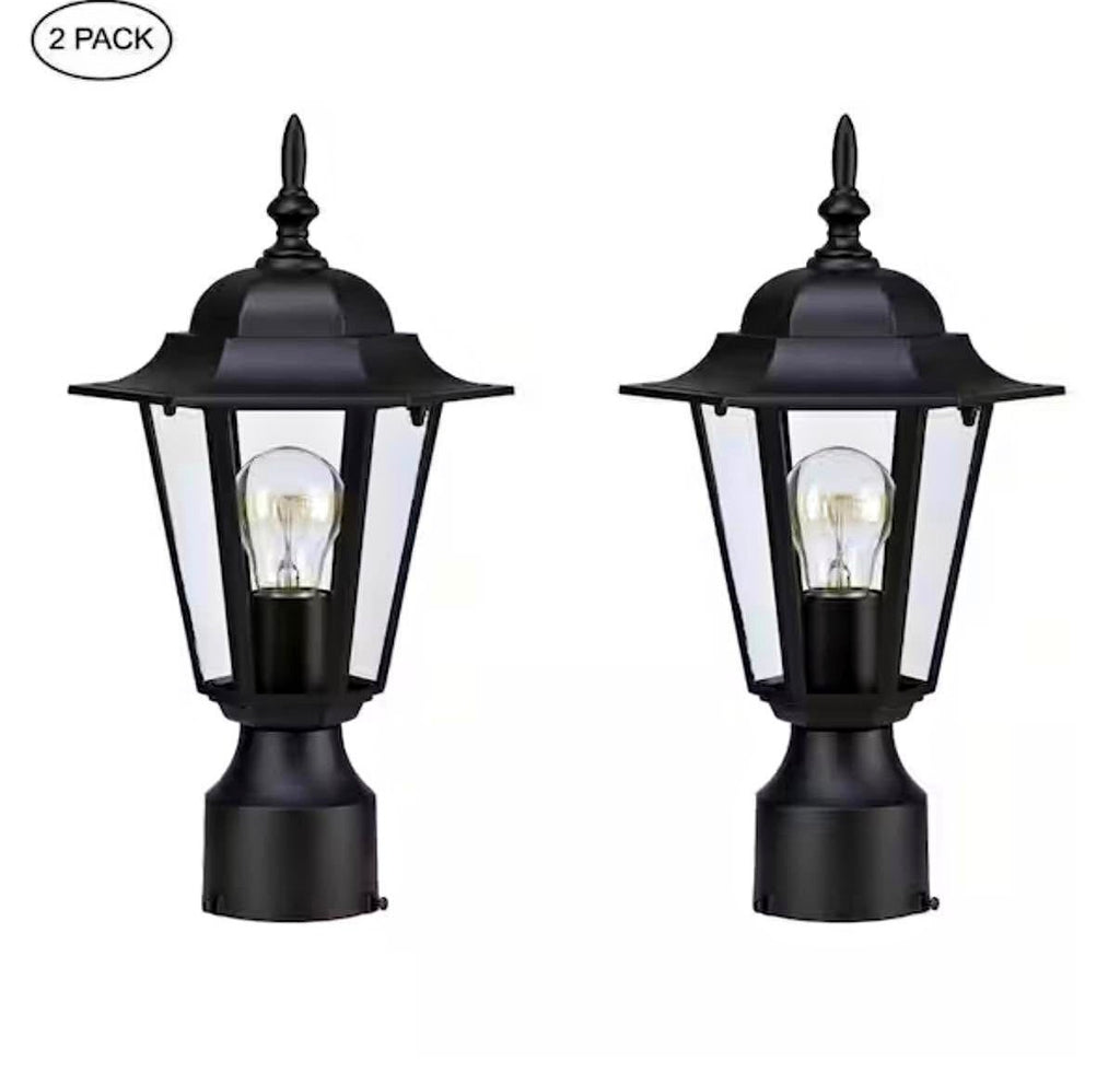Outdoor Weather Resistant Post Light Set (2-Packs)