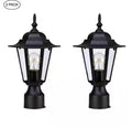 Outdoor Weather Resistant Post Light Set (2-Packs)