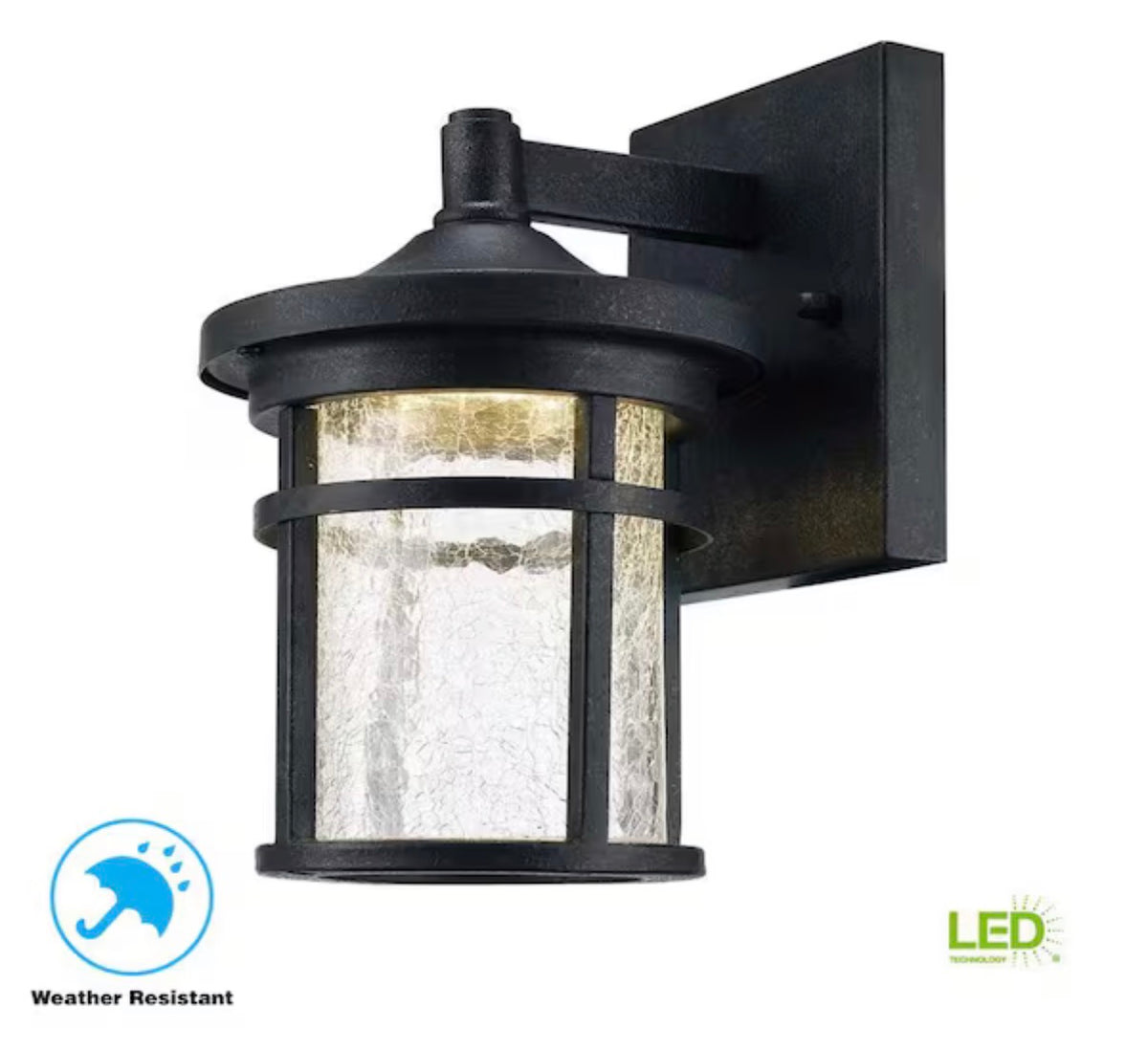 Westbury 8.5 in. Aged Iron Small LED Outdoor Wall Light