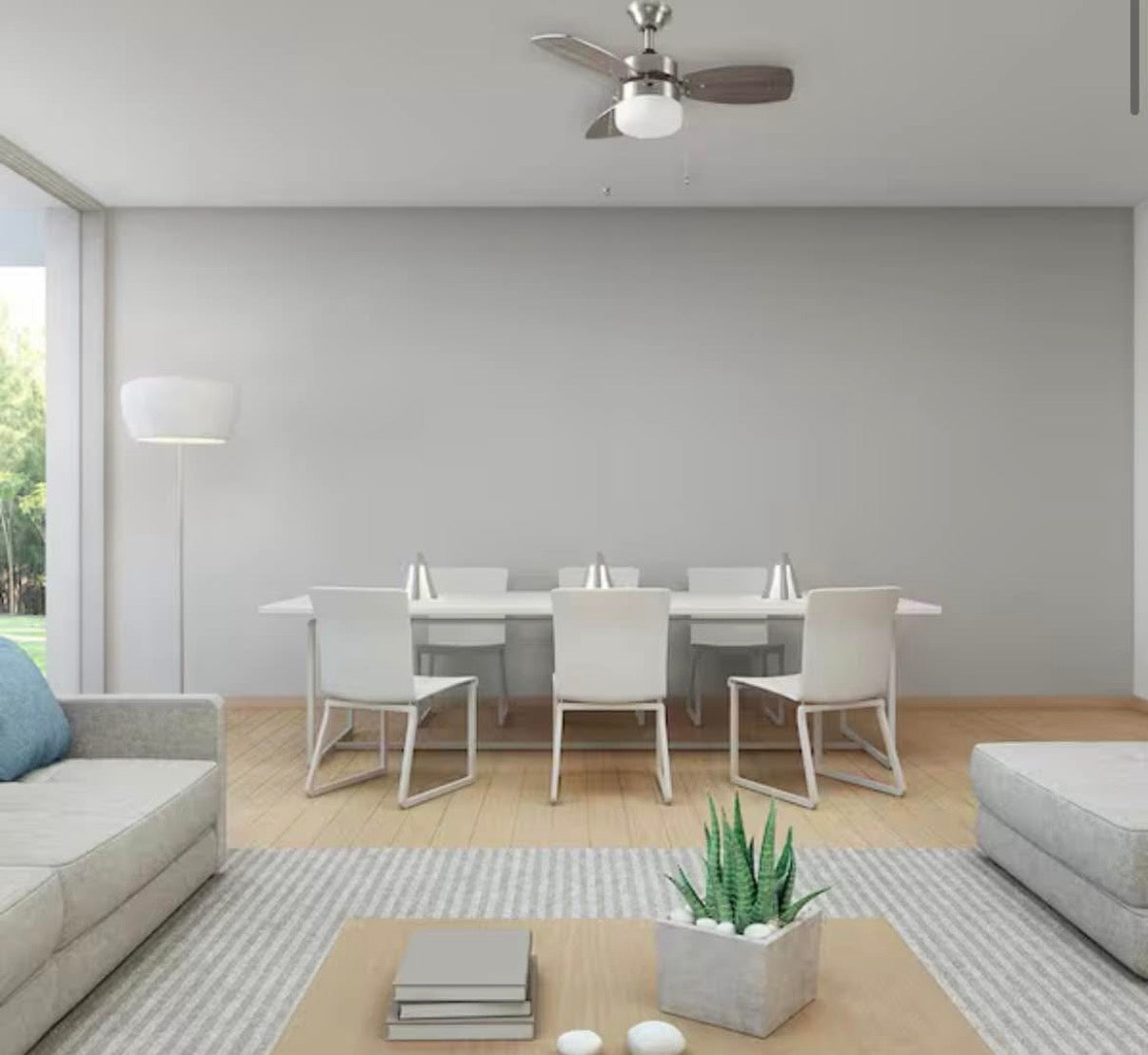 Triplicity 30 in. Indoor Brushed Nickel Ceiling Fan