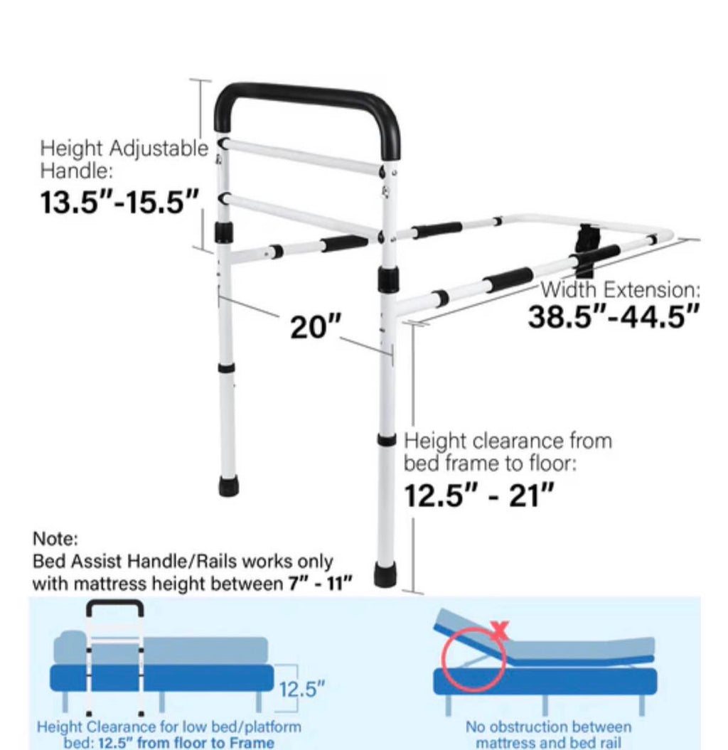 ADJUSTABLE BED ASSIST RAIL