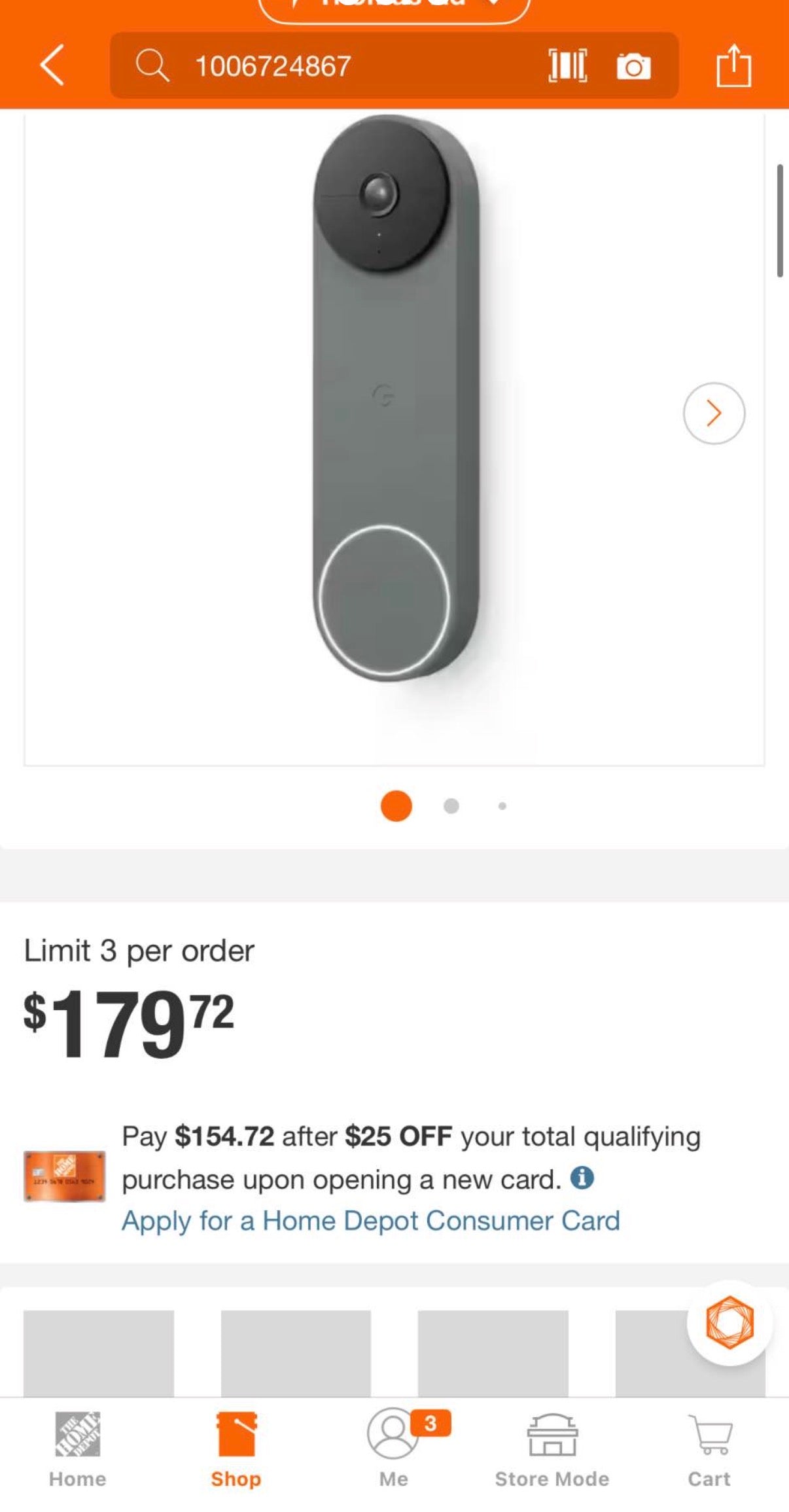 Smart Wi-Fi Video Doorbell Camera