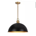 Industrial Single Pendant Light with Metal Dome Shade
