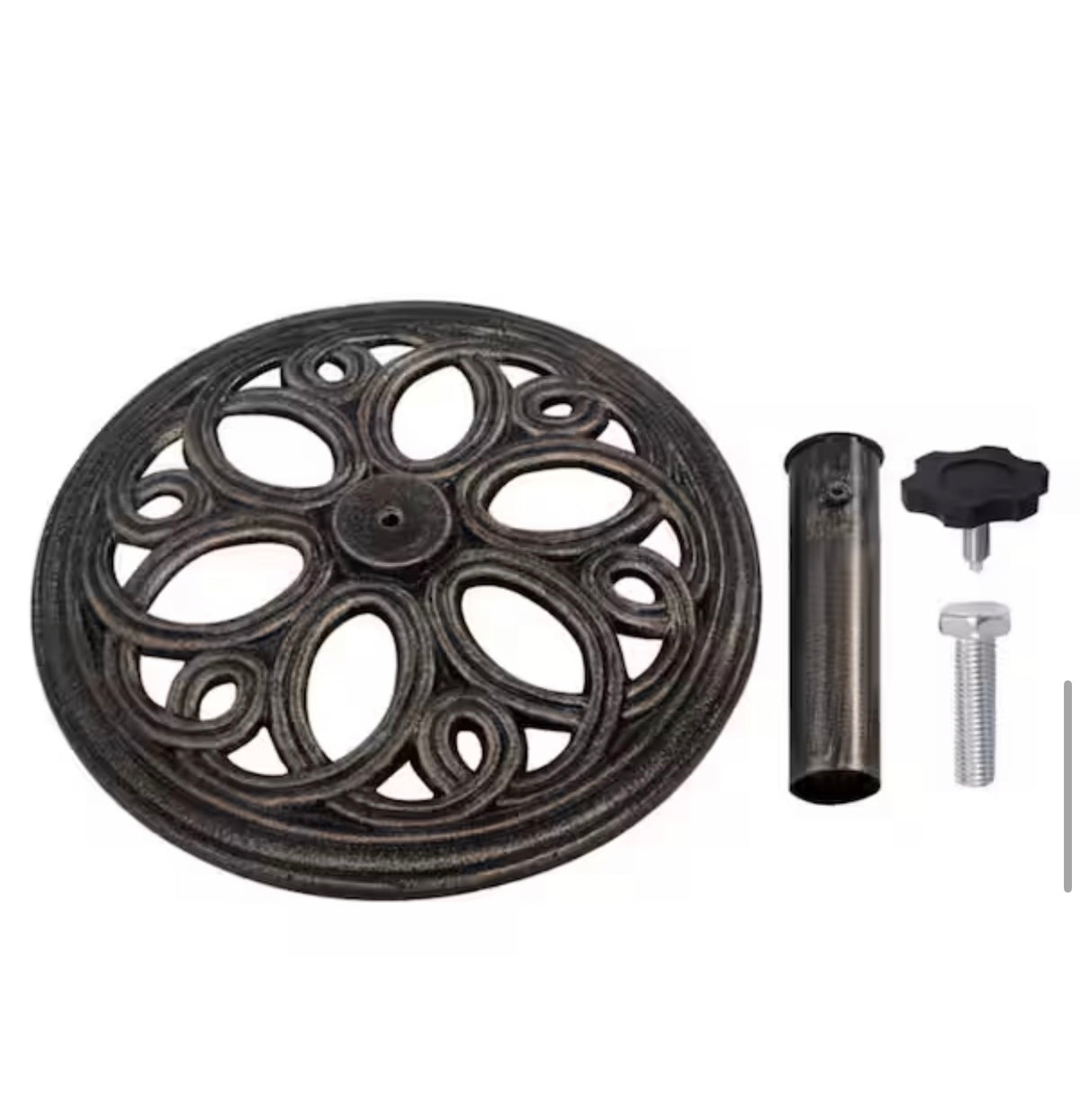 Cast Iron Round Patio Umbrella Base