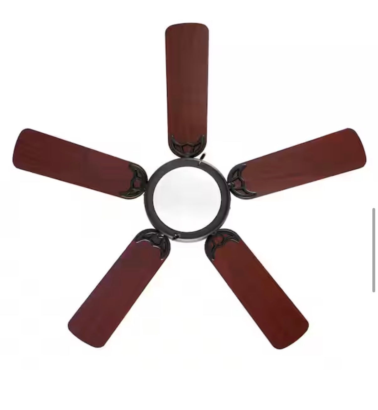 Hugger 44 in. LED Indoor Matte Black Ceiling Fan with Light Kit