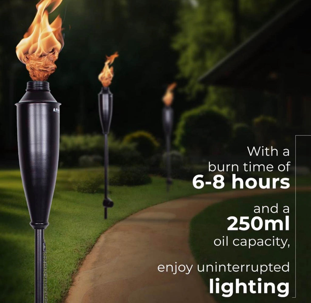 60” Metal Garden Torches Set Of 4