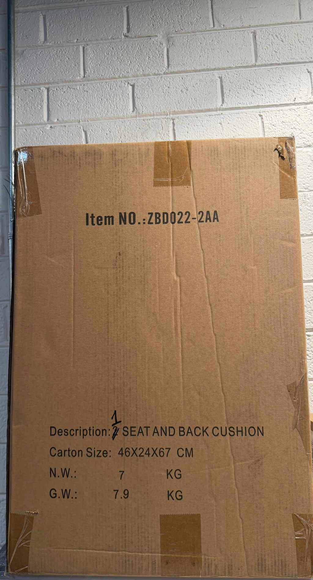 22 in. W x 24 in. D x 6 in. Thick outdoor Chair Cushion