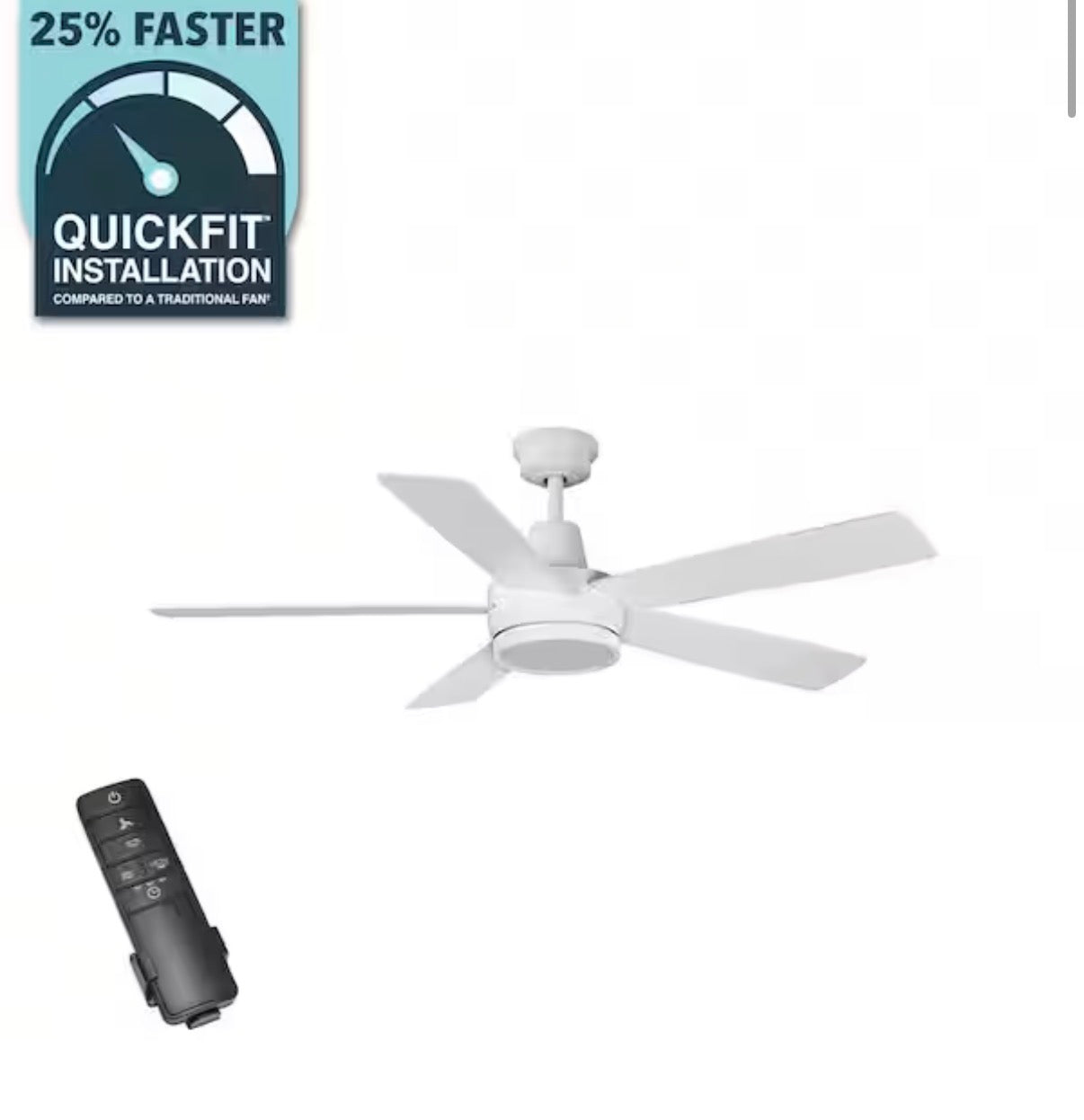 Fanelee 54 in. Smart Ceiling Fan with Light Kit