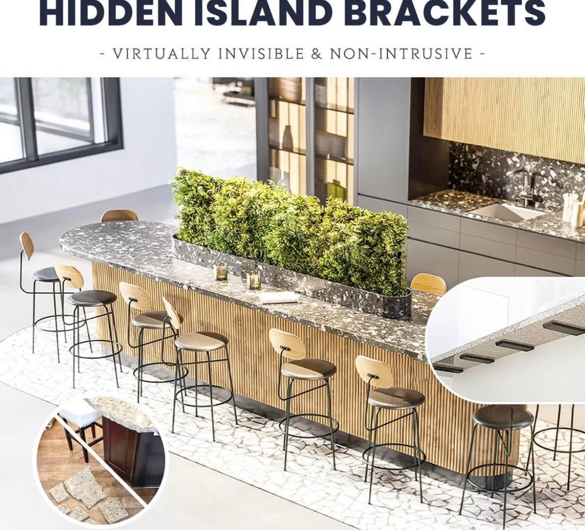 36 Inch Heavy Duty Granite Countertop Bracket