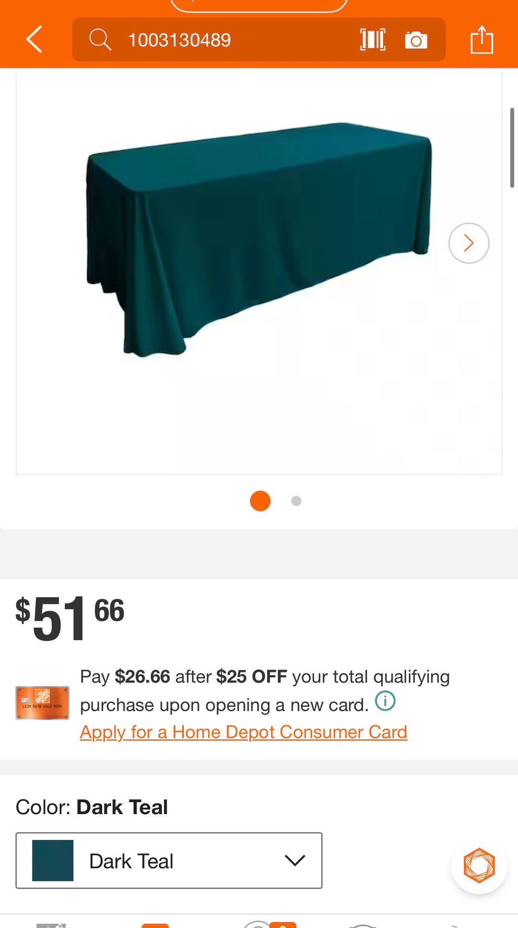 90 in. x 156 in. Dark Teal Polyester Poplin Rectangular Tablecloth