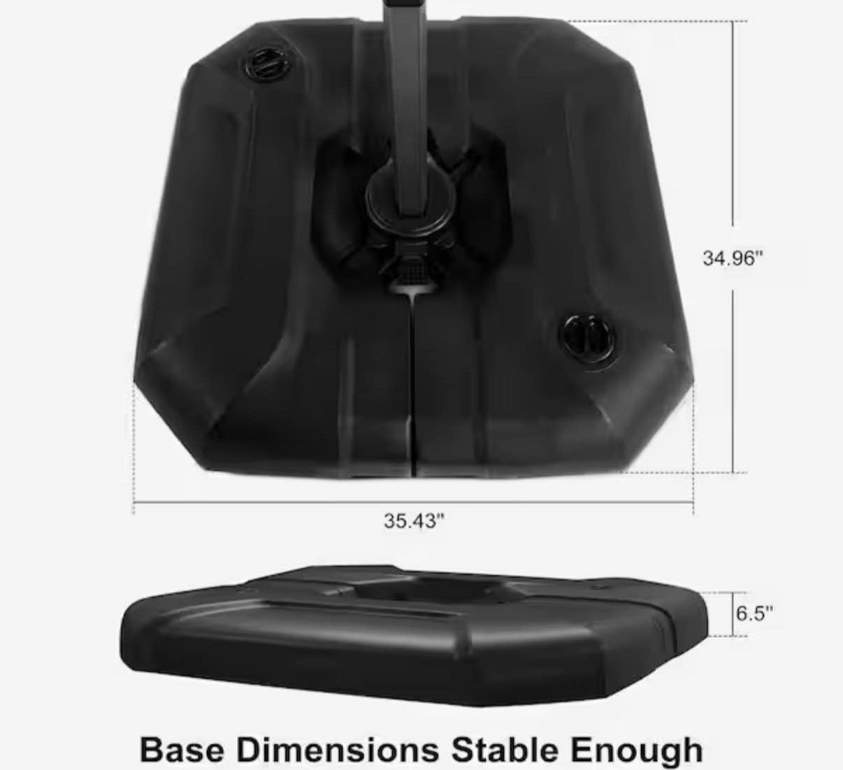 Patio cantilever umbrella base