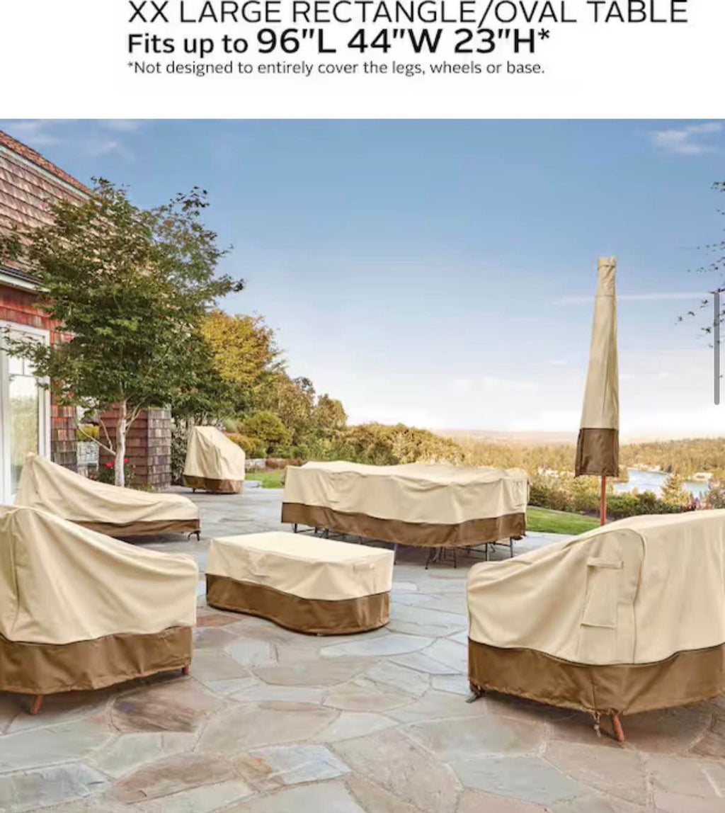 Patio Rectangle/Oval Table Cover