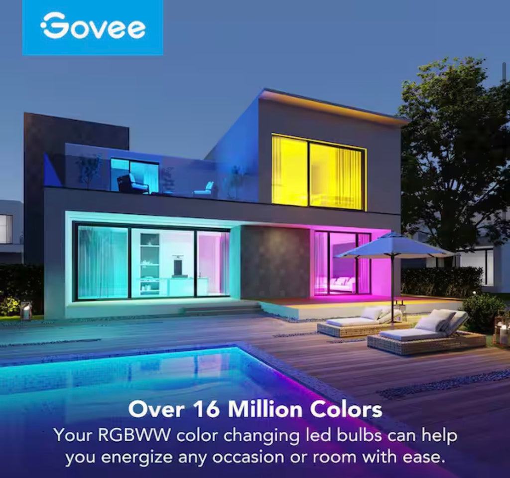 Govee Smart Wi-Fi LED Bulb 4-Pack