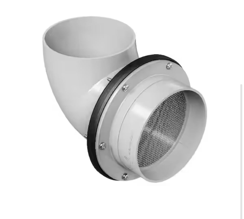 Flanged Tank Overflow Kit High Volume 3 in. Rainwater Collection