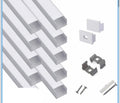 Aluminum Profile for LED Strip Light (9 pack )