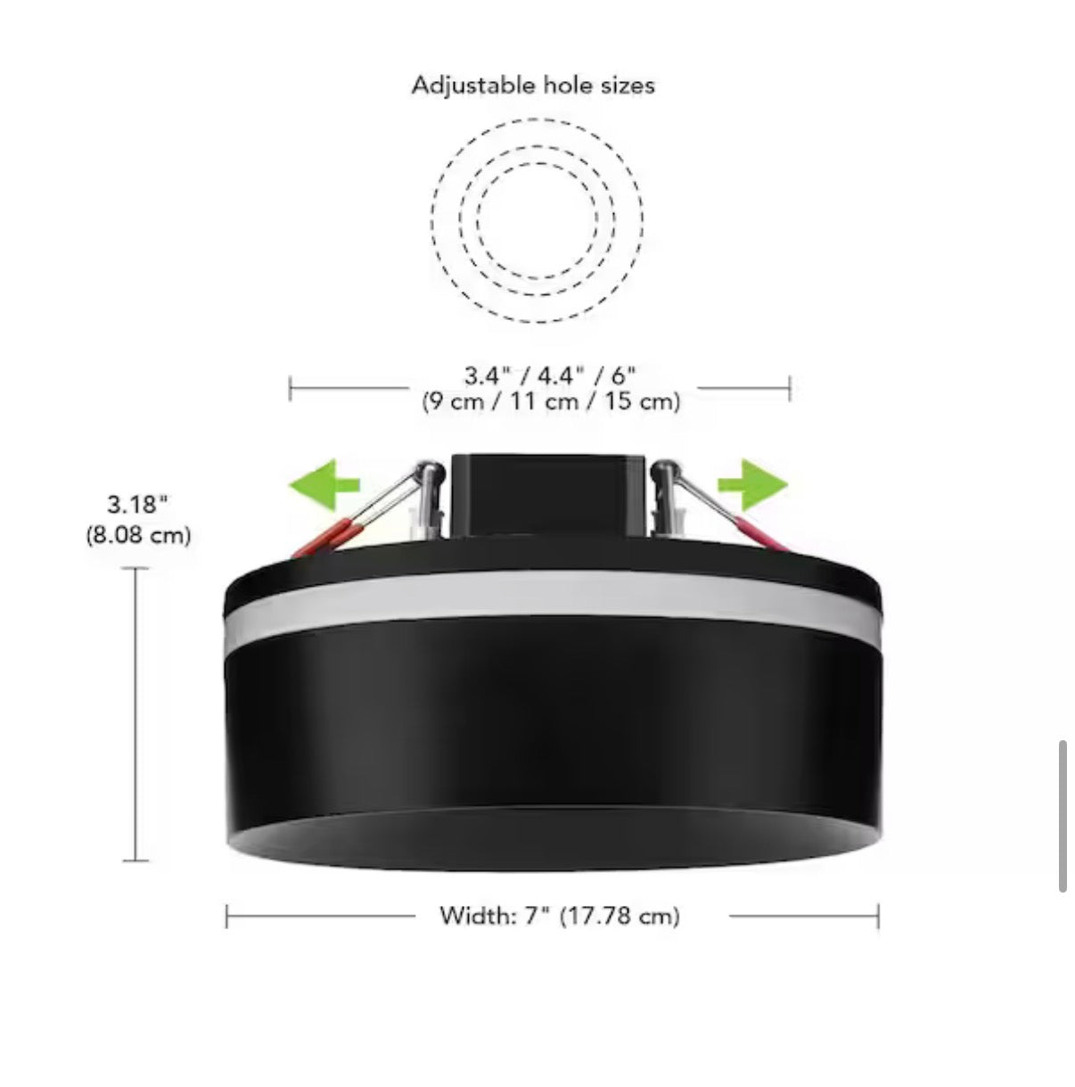 6 in. Matte Black Integrated LED Recessed Ceiling Light