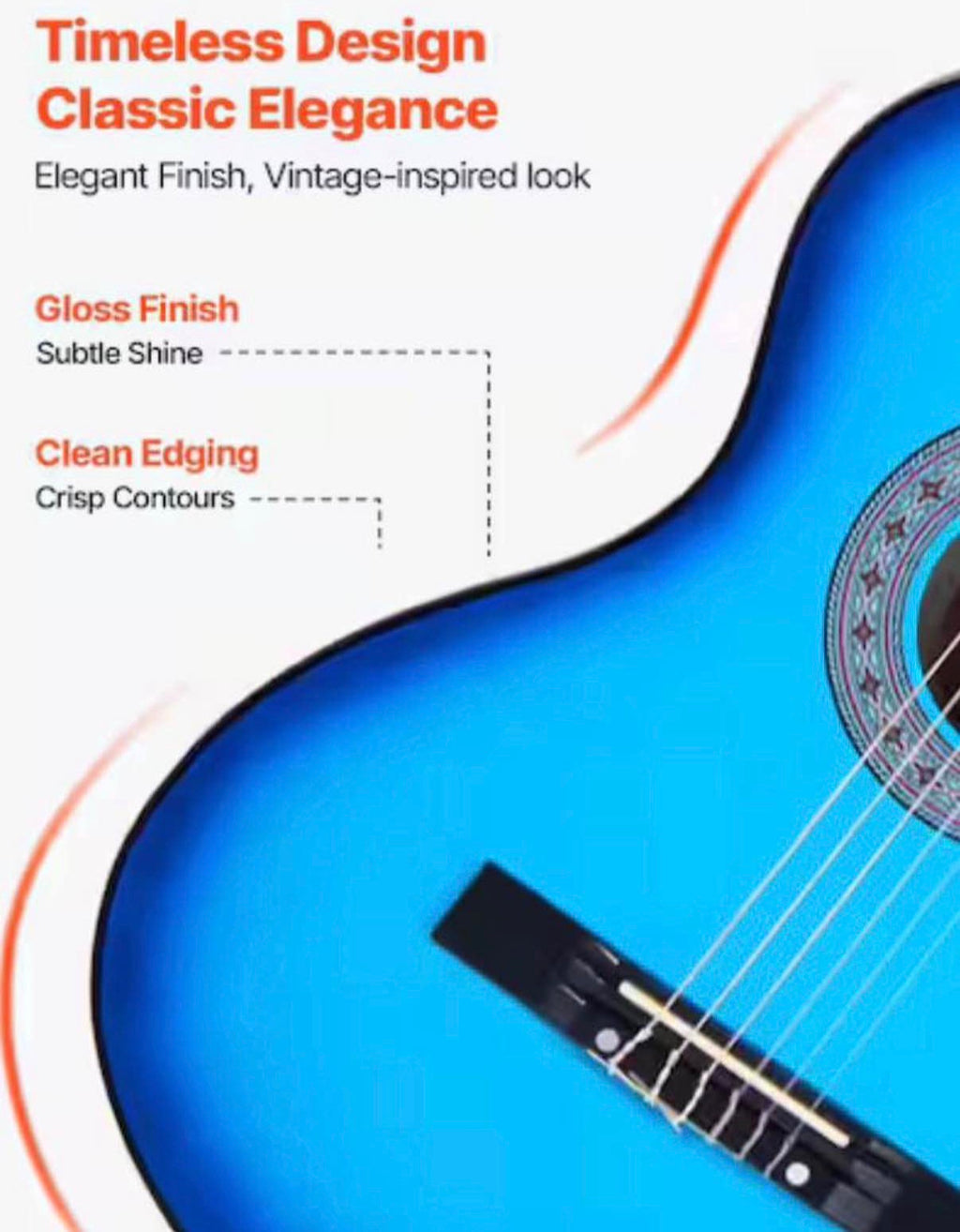 38 in. Wood Classical Guitar