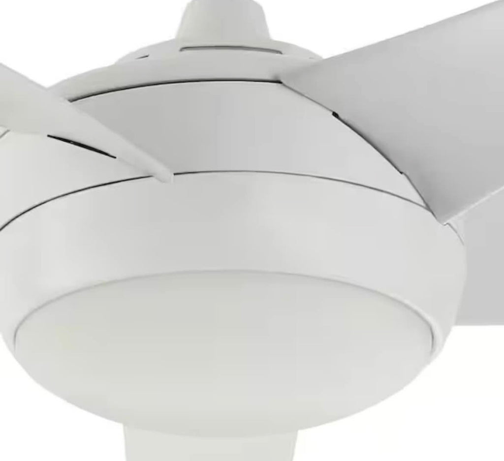 Windward 52 in LED Matte White Ceiling Fan