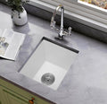 Small White Bar Sink 13×15 Inch