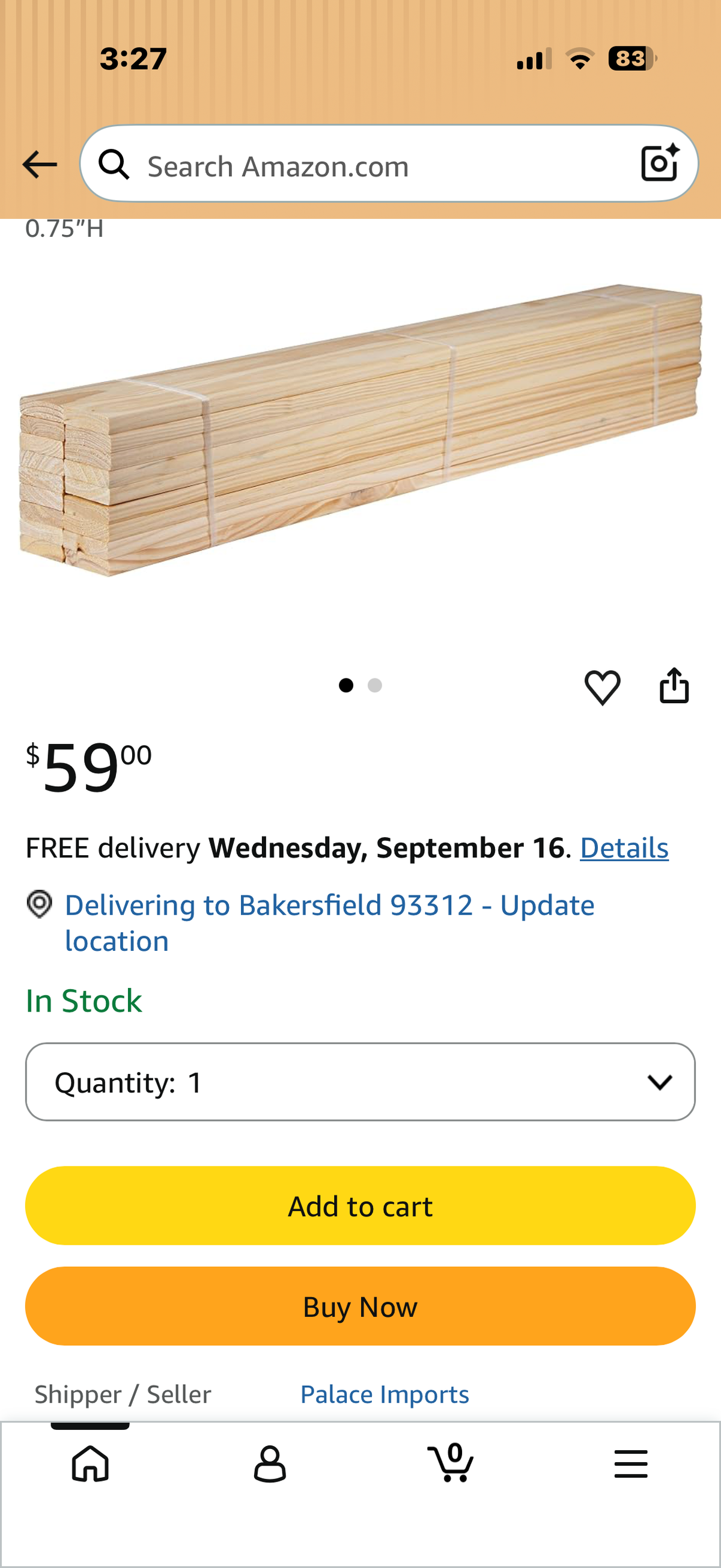 Twin Bed Slats Solid Pine Wood