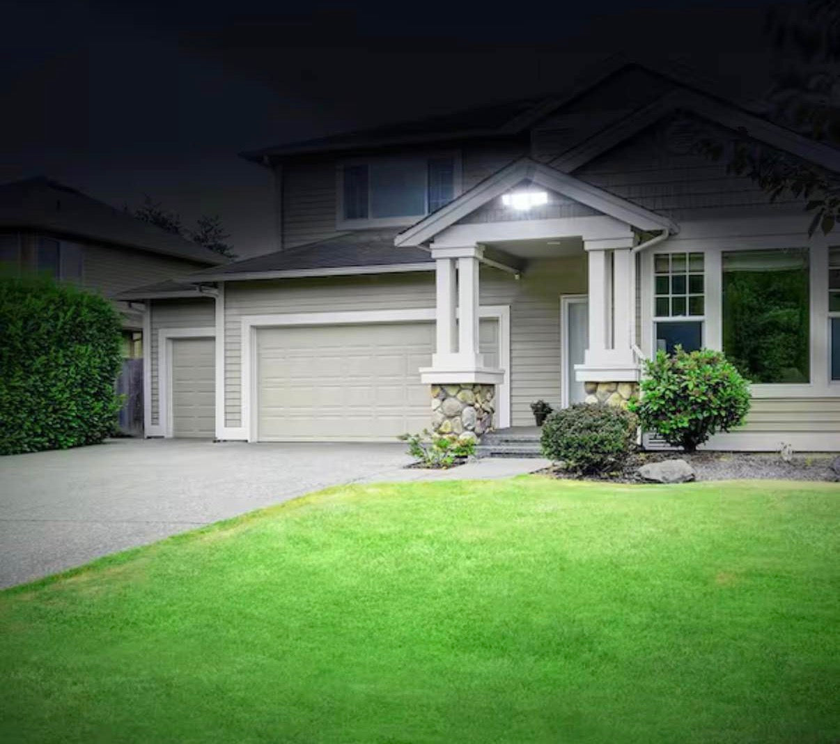 9000-lumens 320° Dusk to Dawn LED Flood Light