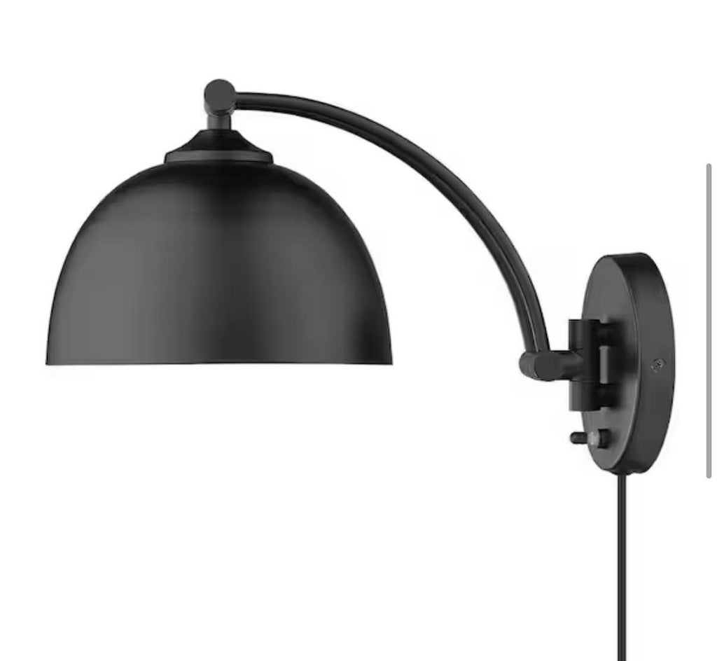 Golden Lighting Rey 8 in. Matte Black Sconce