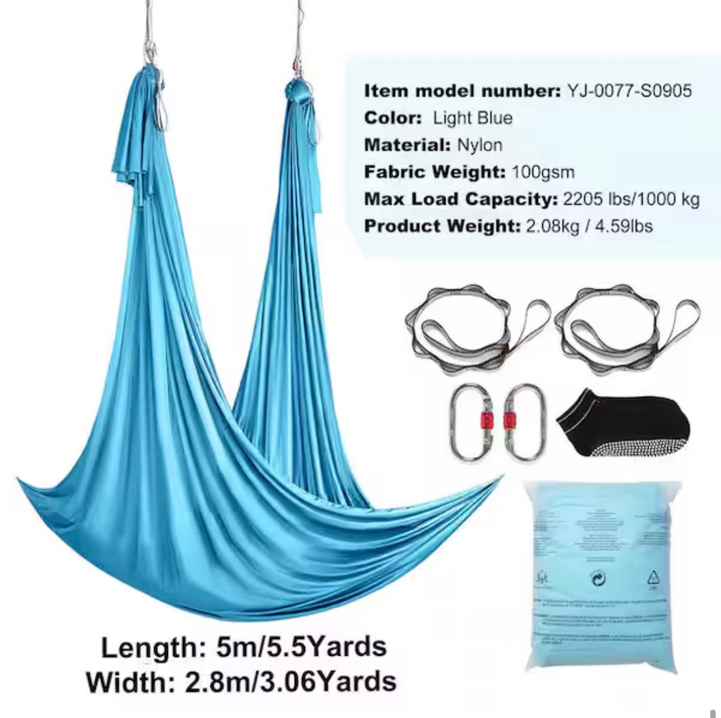 Aerial Yoga Hammock and Swing, 5.5 Yards