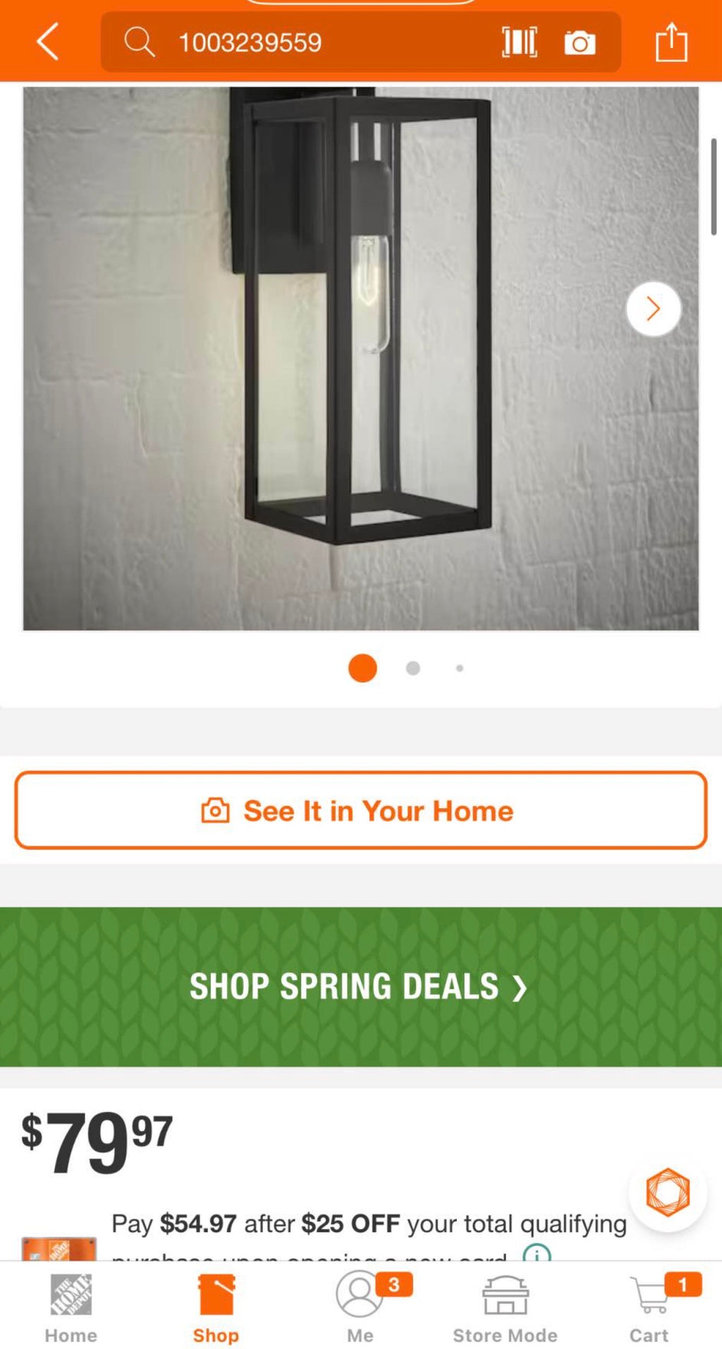Hurley 16 in. 1-Light Modern Black Hardwired Outdoor Wall Light