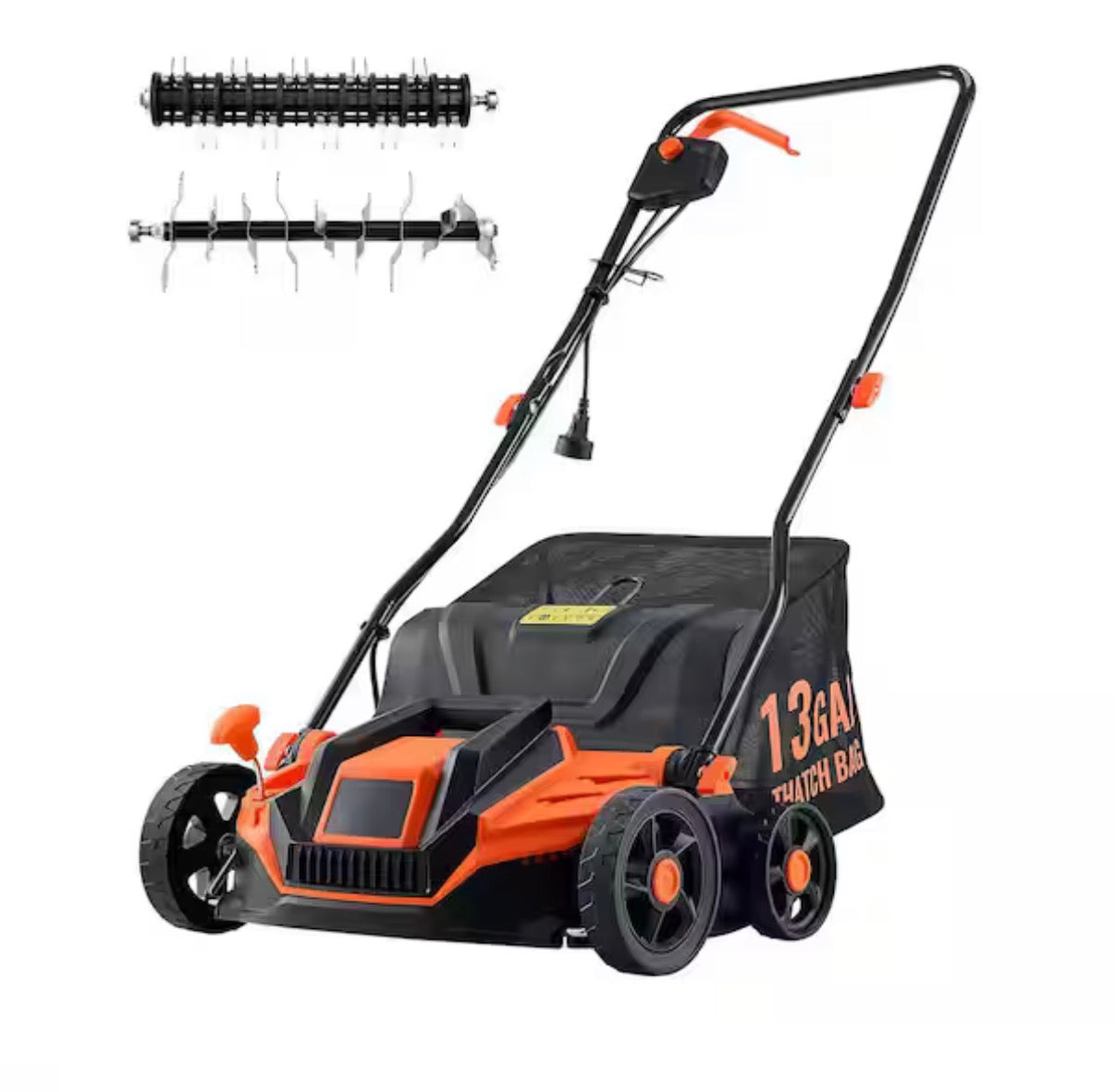 2-in-1 Electric Dethatcher & Scarifier Corded Lawn Tool