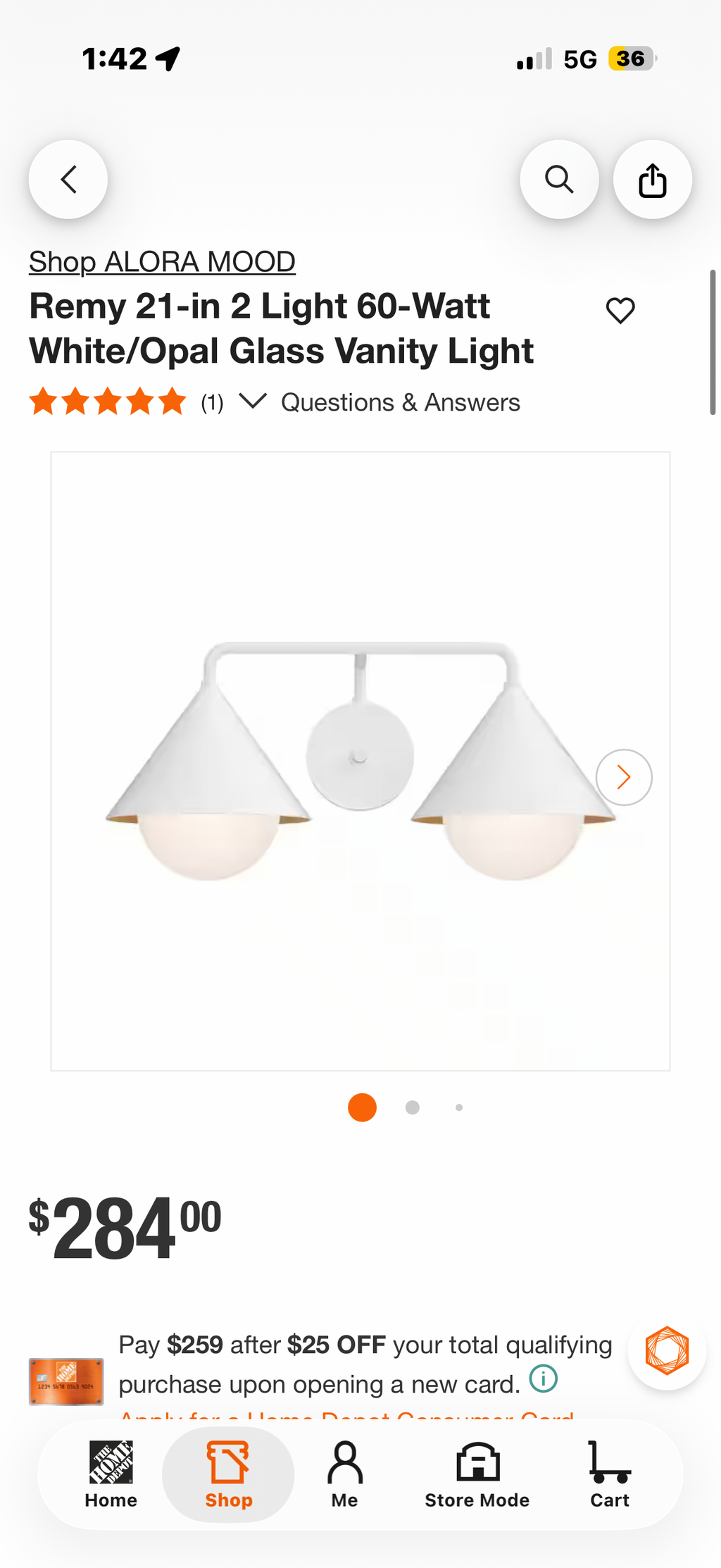 Remy 21-in 2 Light 60-Watt White/Opal Glass Vanity Light