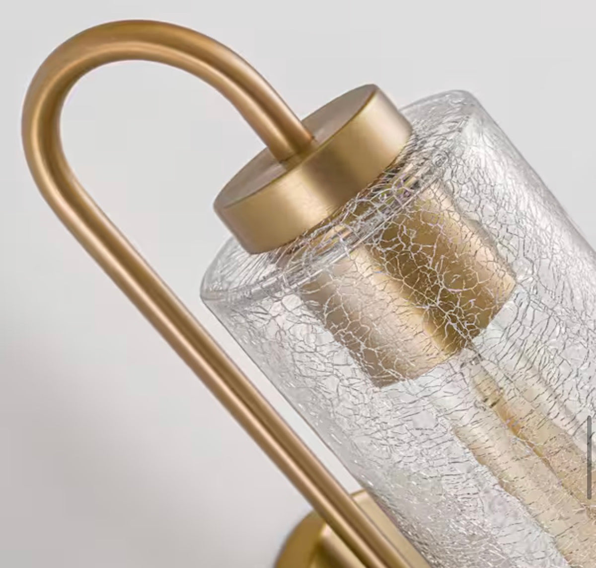 Miraletto 1-Light Cylinder Brushed Gold Wall Sconce