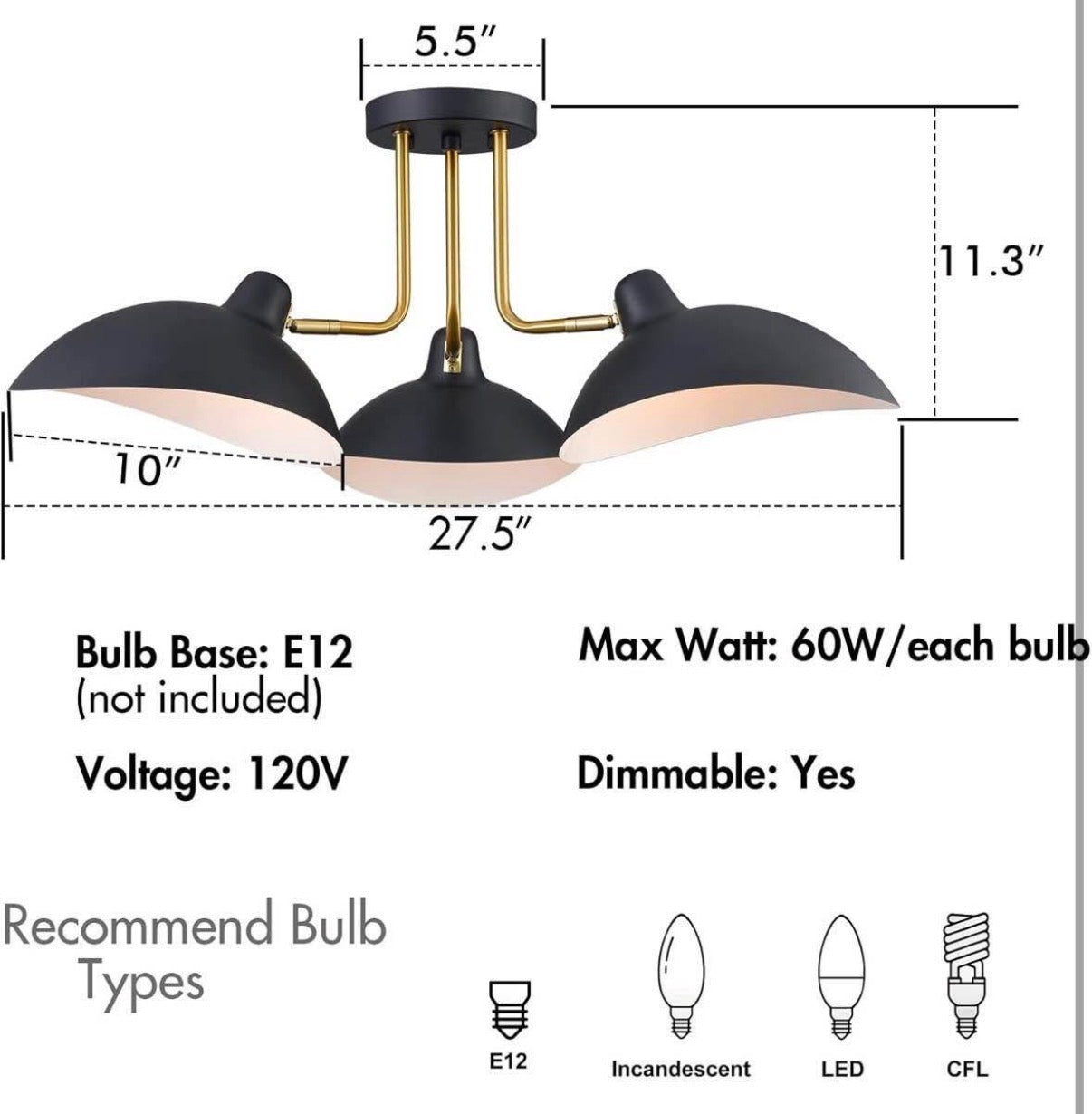 Multi-Directional Ceiling Light Fixture