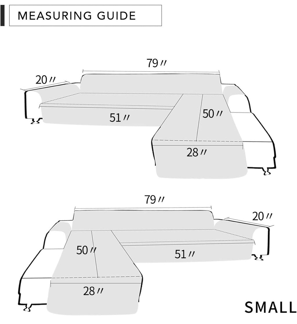 Easy-Going Reversible L-Shape Sectional Couch Cover