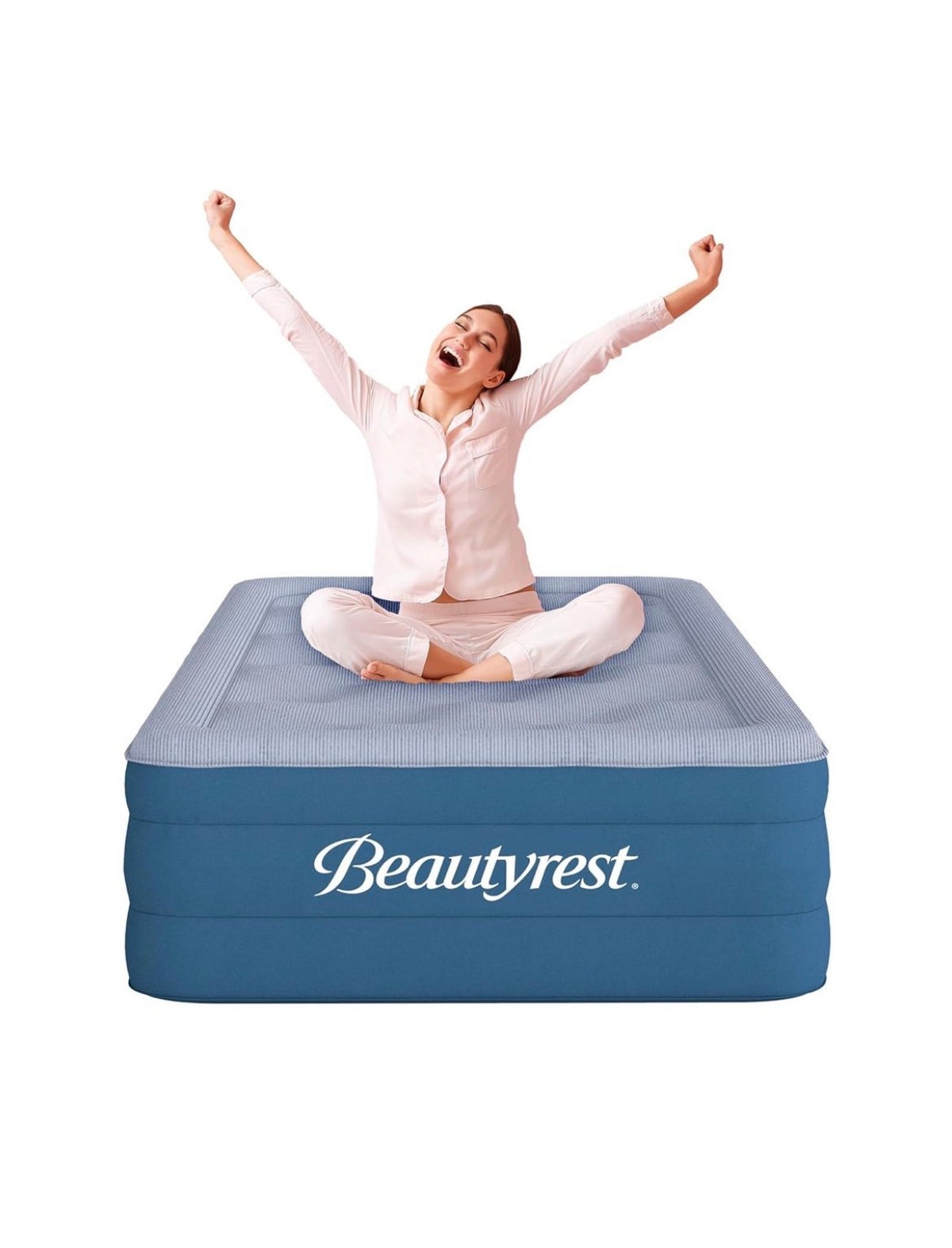 17" Comfort Plus Air Bed Mattress with Built-in Pump Twin Size