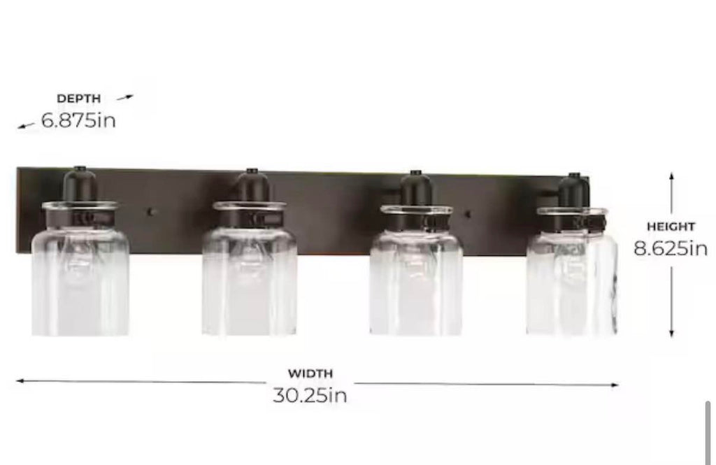 Calhoun Collection 4-Light Antique Bronze Vanity Light