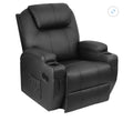 Rocking Recliner Chair, 360° Swivel