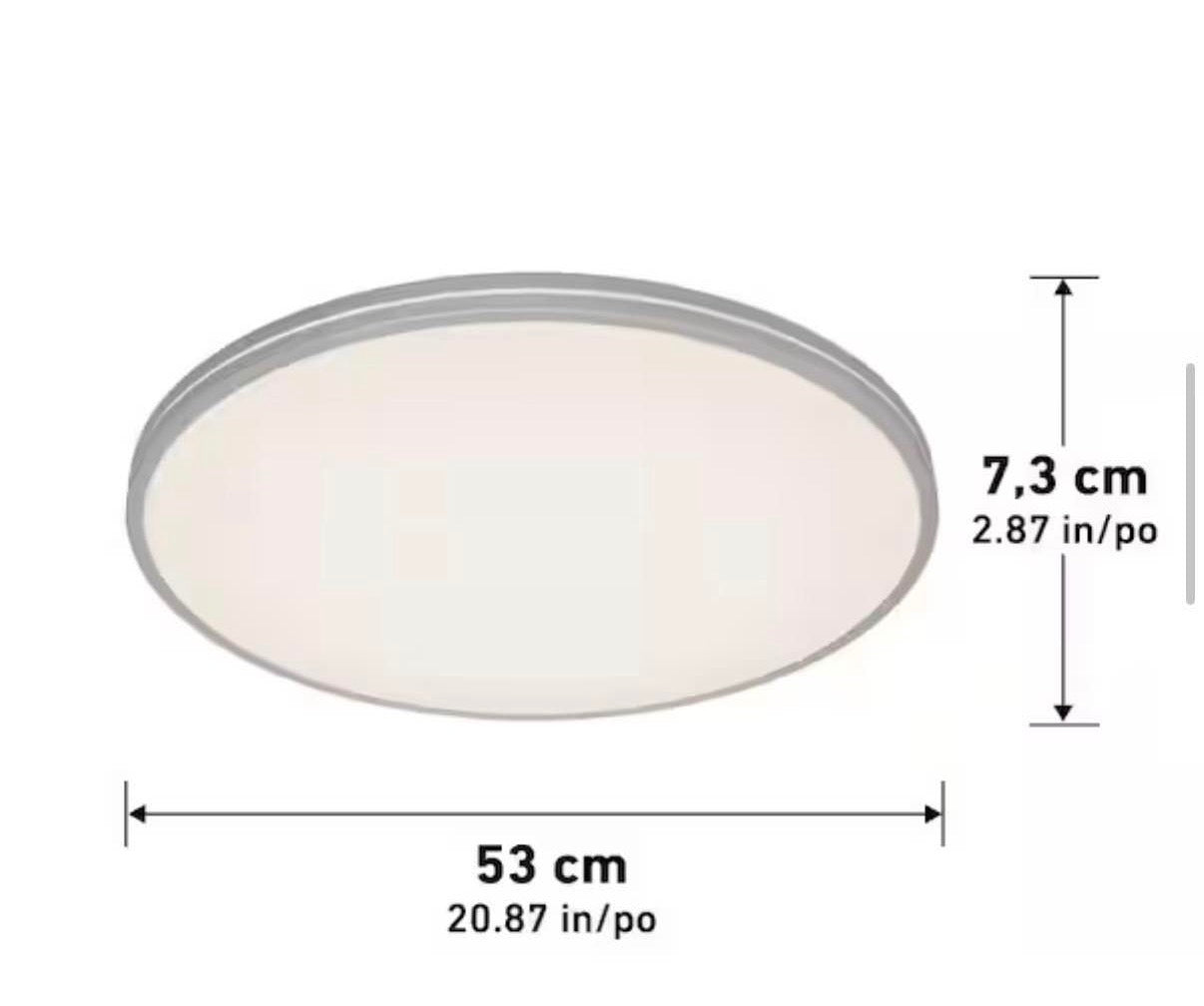 Athos 21 in. Modern Flush Mount Ceiling Light