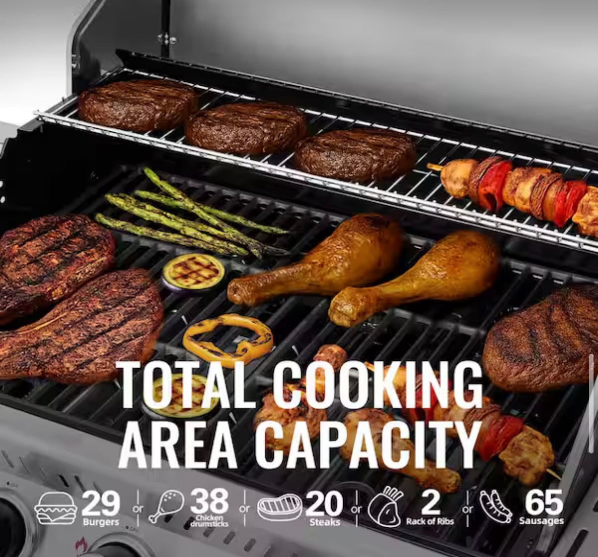 5-Burner BBQ Liquid Propane Gas Grill with Side Burner