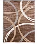 Modern Abstract Circles 5x7 Ft Area Rug