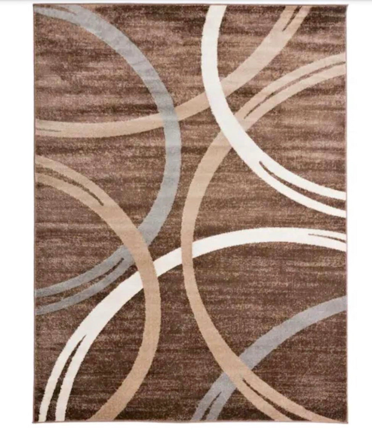 Modern Abstract Circles 5x7 Ft Area Rug